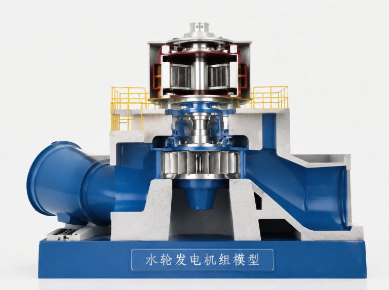 三门峡水轮发电机组剖视模型